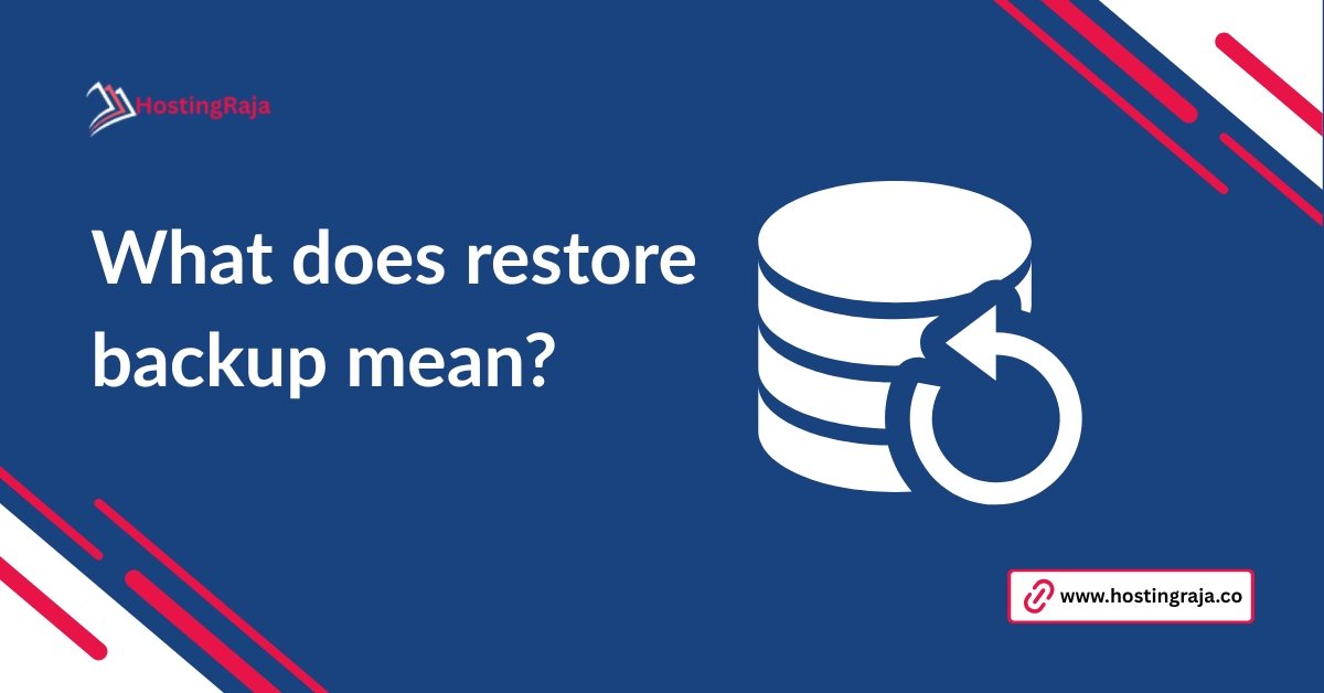 what does restore bakcup mean